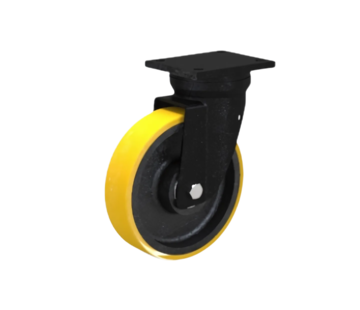 Swivel caster, Ø 250mm, Vulcanized Polyurethane tread, 1400KG
