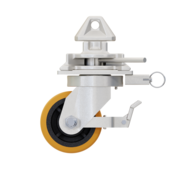 Shipping container castor wheel set for 5,400-7,200 kg load capacity