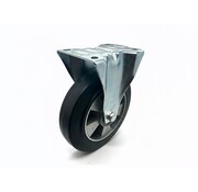 Bokwiel, Ø 200 mm, elastische rubberband, 400 kg