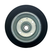 Industrieel wiel Ø200x50mm zwarte rubberen band – 230kg