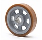 heavy duty drive wheel Vulkollan® Covestro tread cast iron, H7-bore, Wheel-Ø 65mm, 80KG