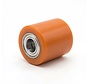 Vulkollan Pallet roller Ø80x34 mm, axle hole: 12 mm, Hub length: 32 mm