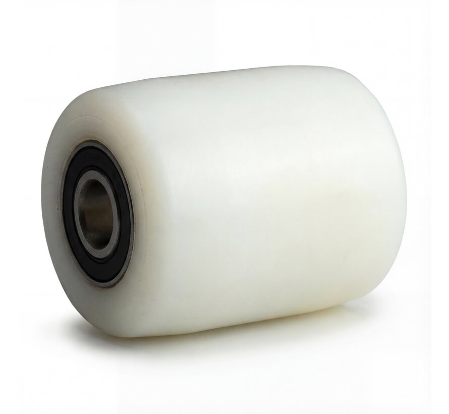 pallet truck wheel from fully nylon (PA6) wheel, precision ball bearing, Wheel-Ø 80mm, 650KG