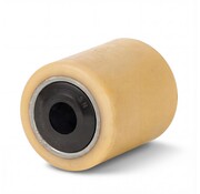 Vulkollan Pallet rollerwith plastic watertight sealing Ø85x75 mm, axle hole: 25 mm, Hub length: 75 mm