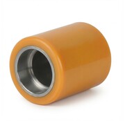 Vulkollan Pallet roller Ø60x82 mm, bearing chamber:35x12 mm, without ball bearing