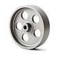 Cast iron wheel Ø100x30mm, hub length: 40mm, axle Ø12mm, load capacity 250kg, suitable for temperatures up to 500°C
