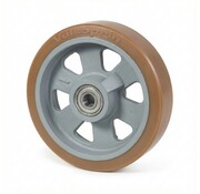 Vulkollan® Covestro tread cast iron, Ø 125x35mm, 375KG