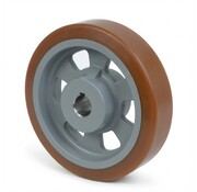 Aandrijfwiel Vulkollan® Covestro loopvlak gietijzer, Ø 300x50mm, 1200KG