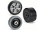 Elastic rubber wheels