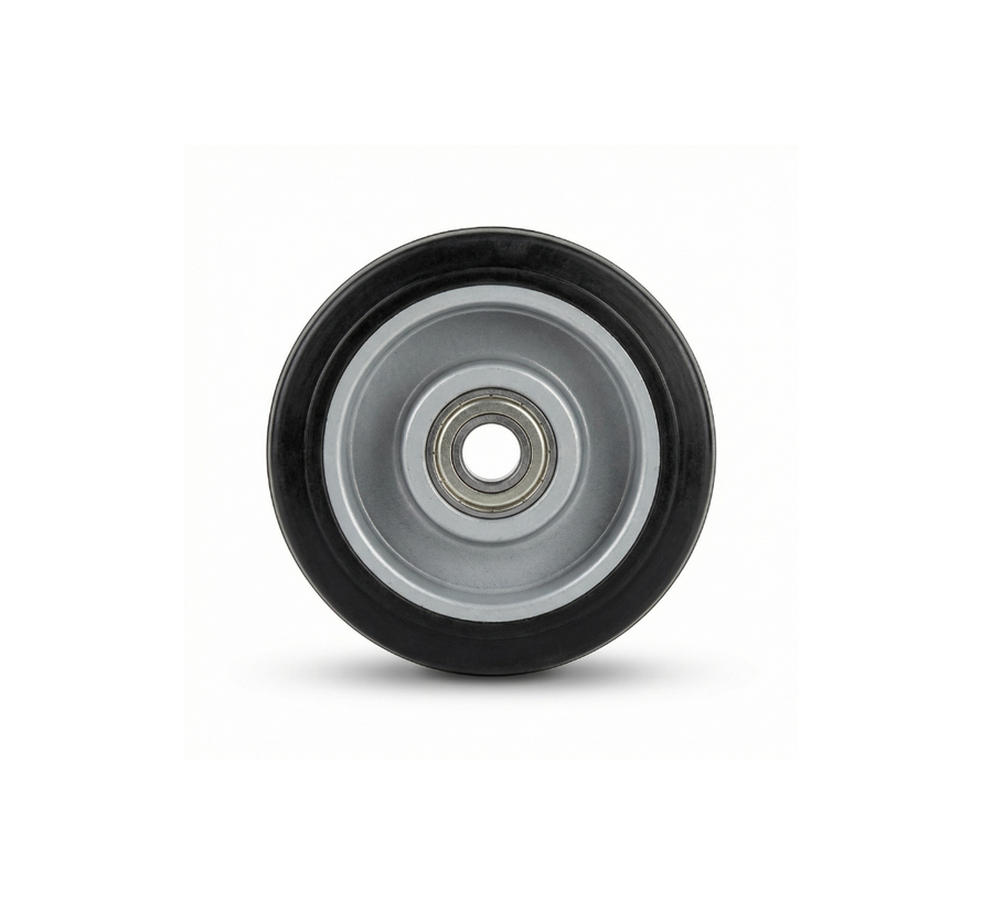 wheel Ø 100 x 40 mm, elastic rubber tyre, 160KG