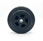 Industrieel wiel van rubber, zwart, rollager, wiel-Ø 125mm, 130KG