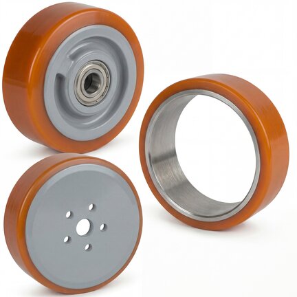 Forklift drive wheels
