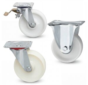 Polyamide swivel castors