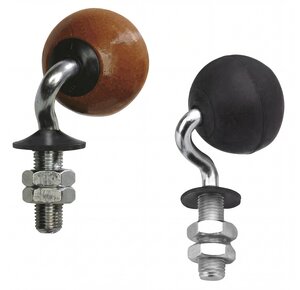 Glass table spherical castors