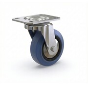 Zwenkwiel, Ø 125 mm, elastische band, 150 kg