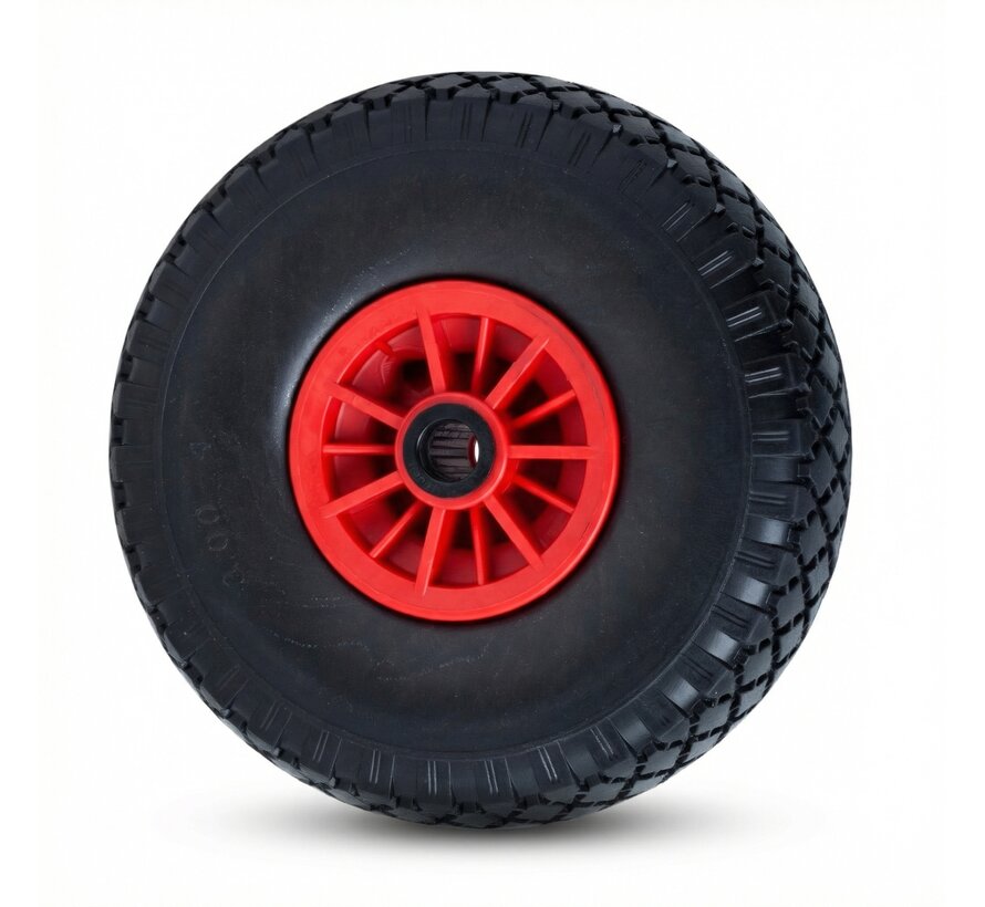 PU puncture-proof wheel 260x85 with plastic rim