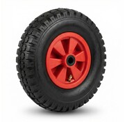 Wheel, Ø 400mm, pneumatic tyre block profile, 250KG