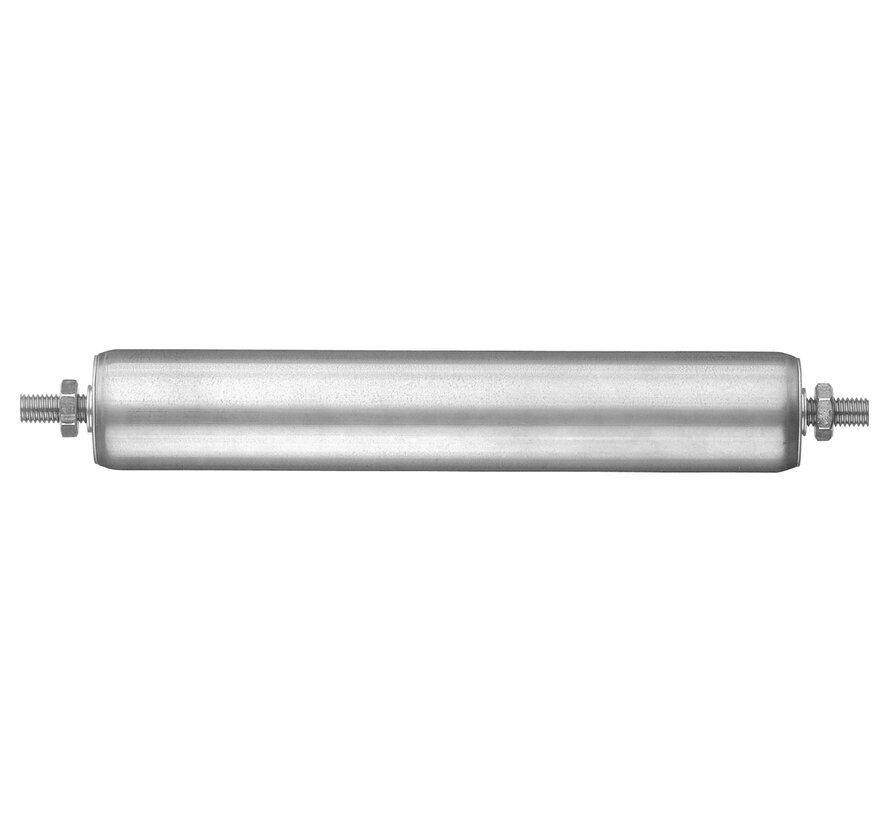 Draagrollen stalen buis blank