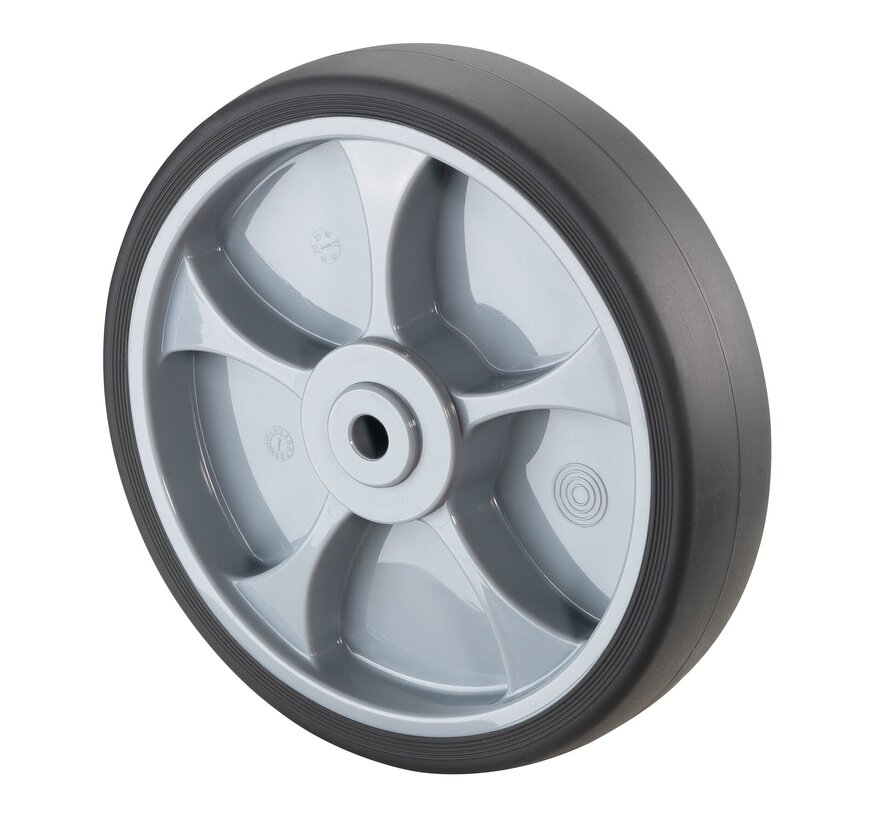 Rubber wiel