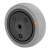 Rubber wiel, elektrisch geleidend