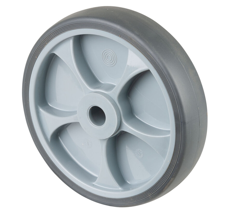 Rubber wiel