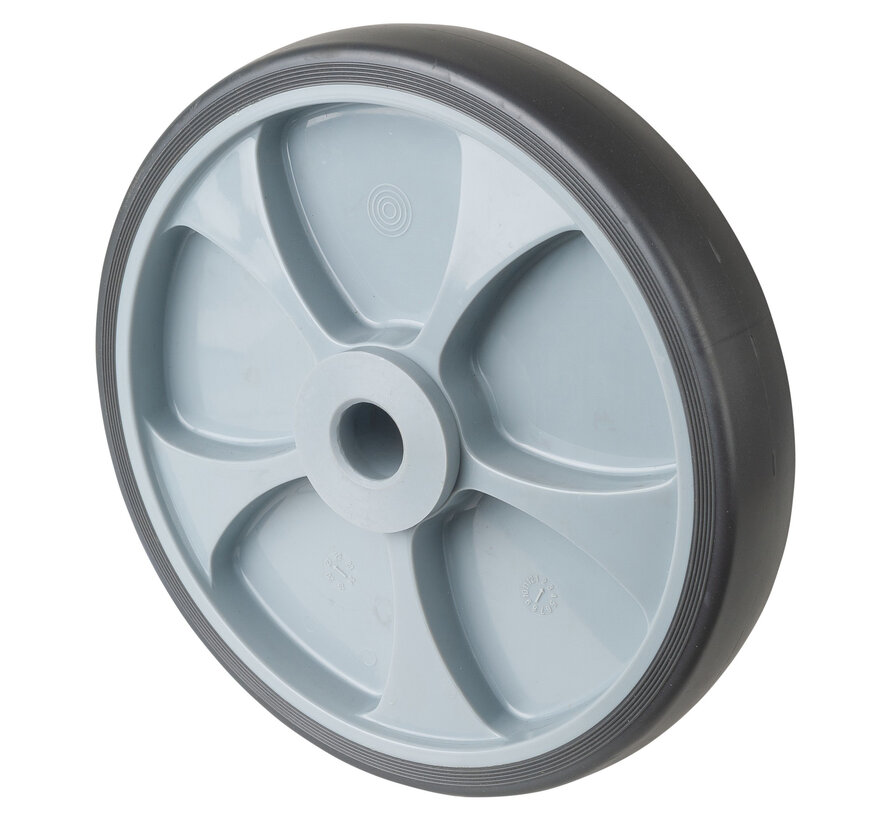 Rubber wiel