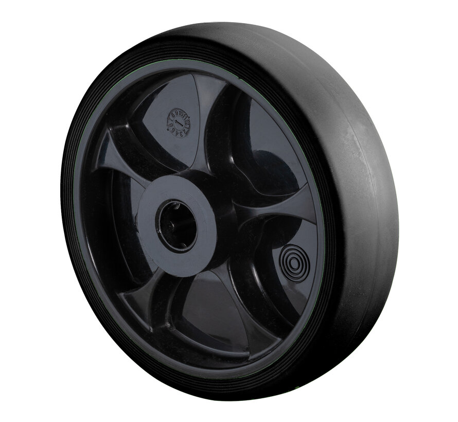 Rubber wiel