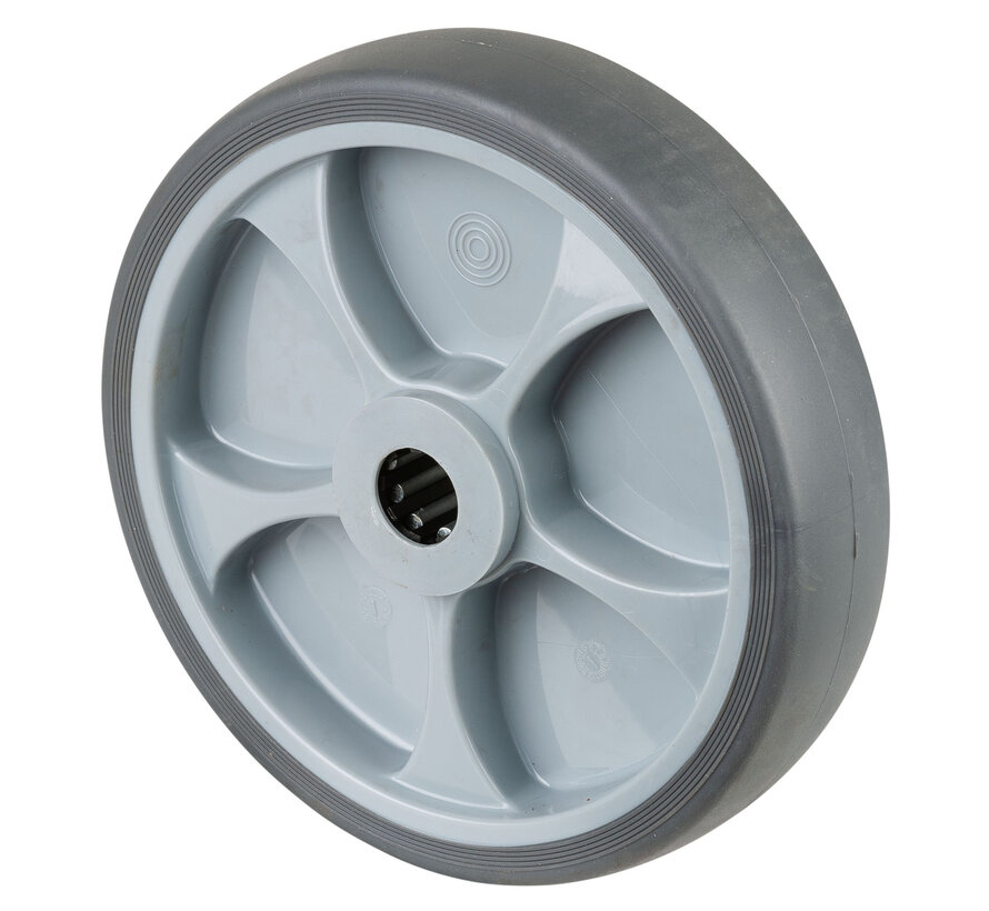 Rubber wiel
