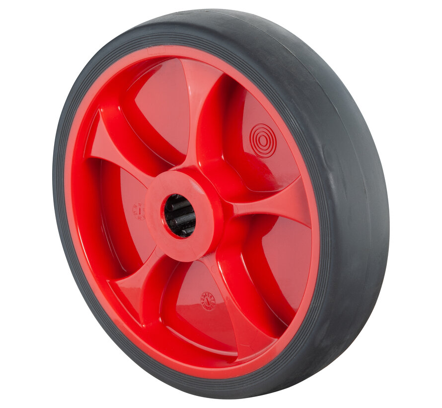 Rubber wiel