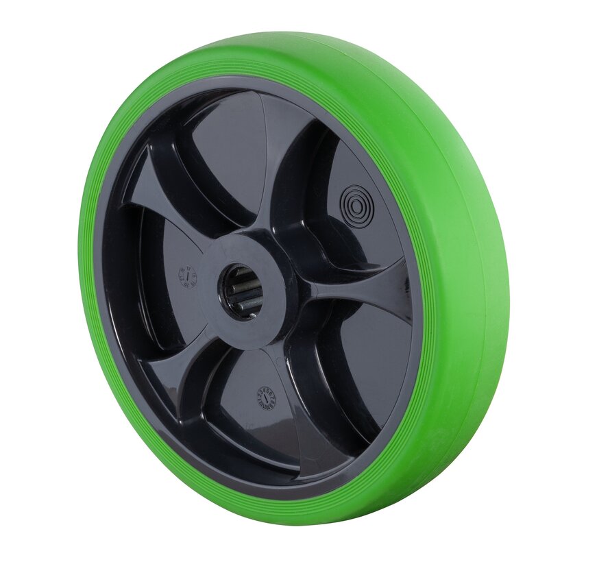 Rubber wiel