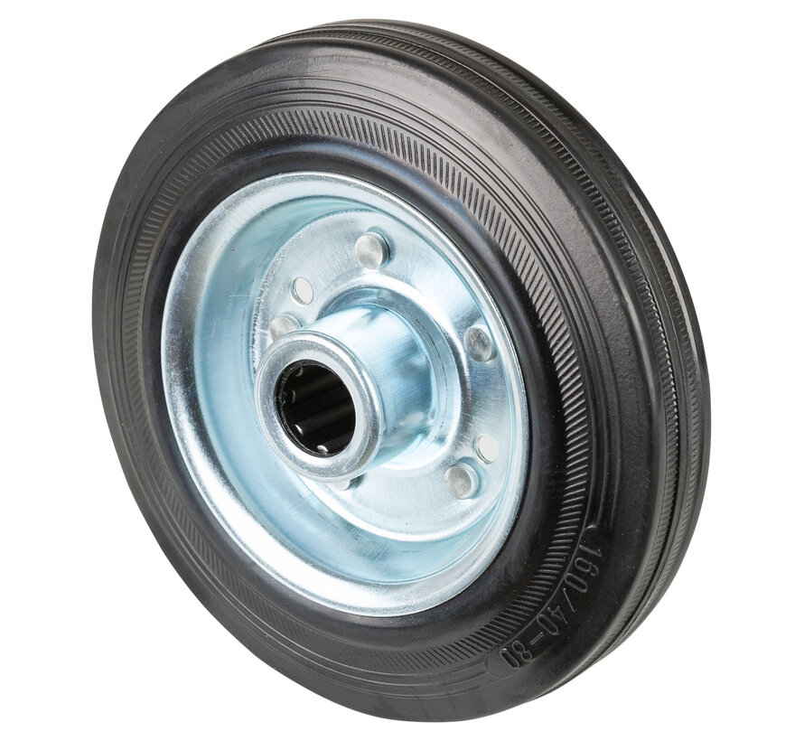 Rubber wiel