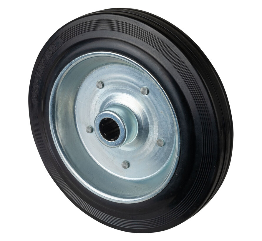 Rubber wiel