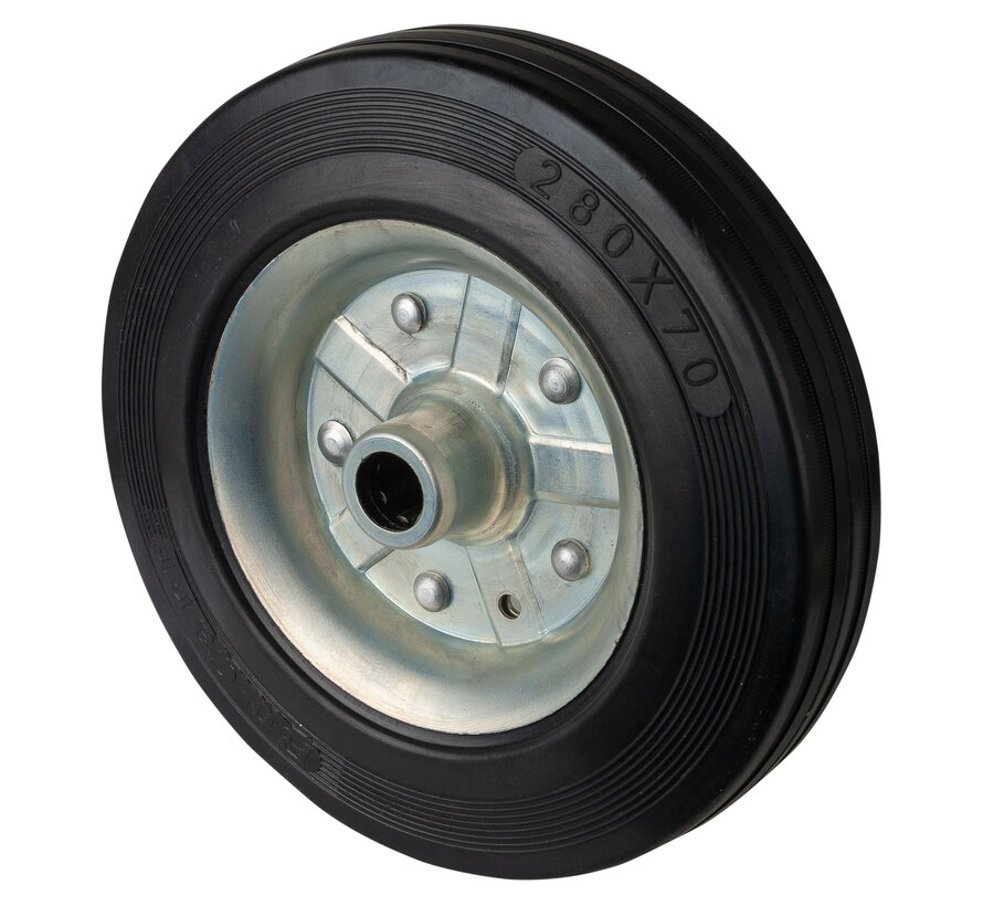 Rubber wiel