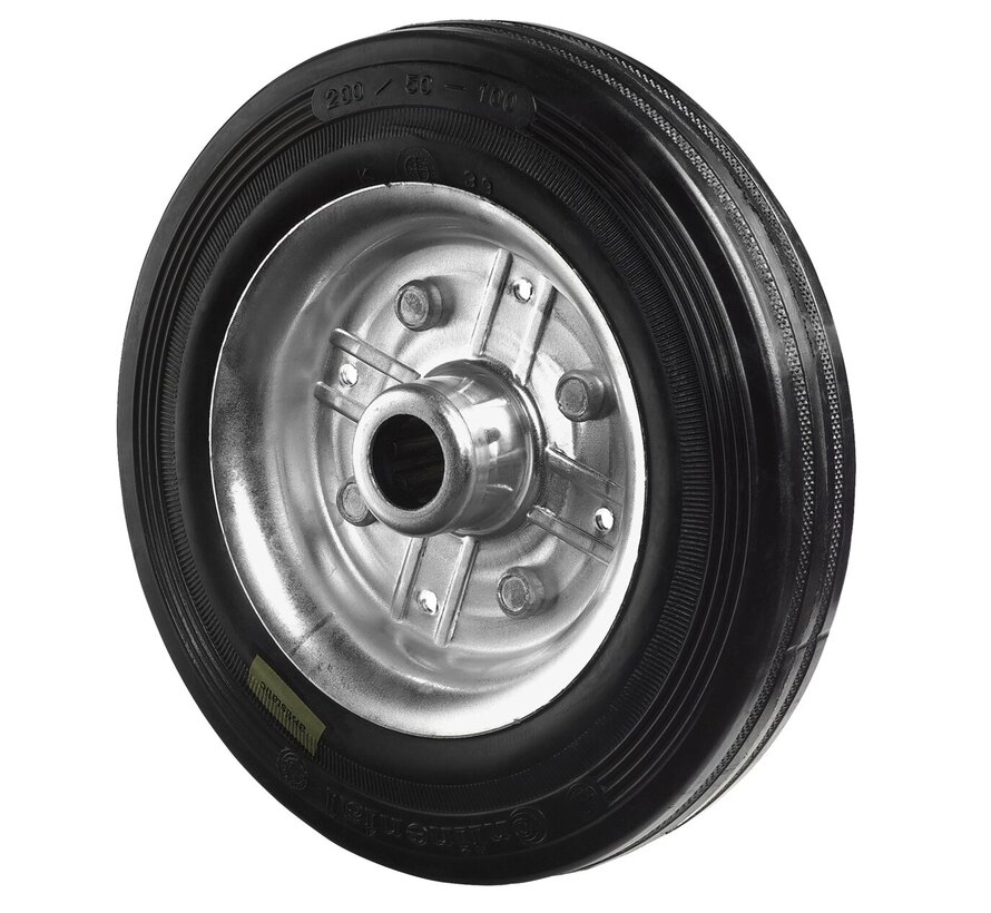 Rubber wiel