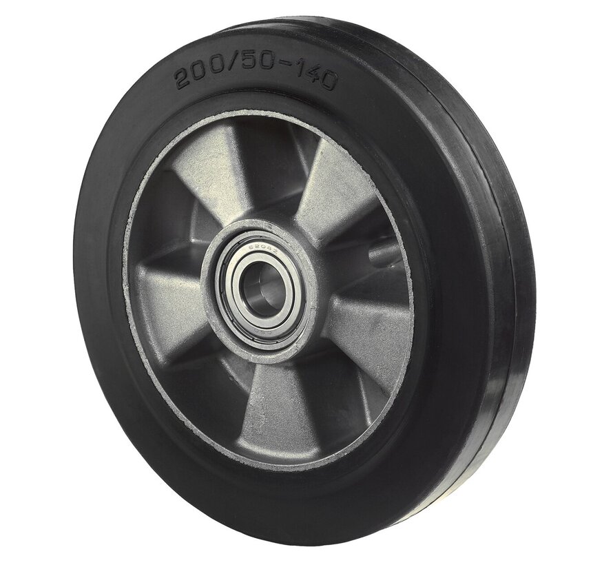 Rubber wiel