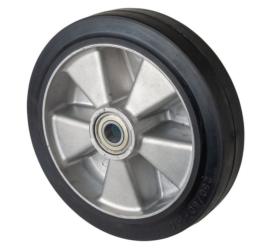 Rubber wiel