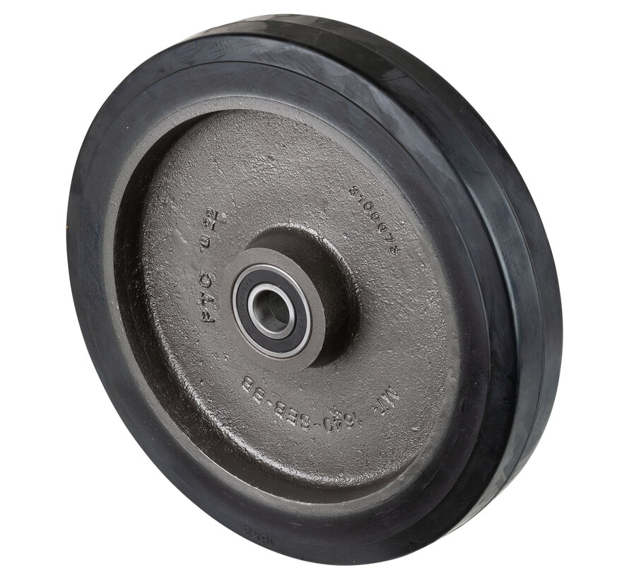 Rubber wiel