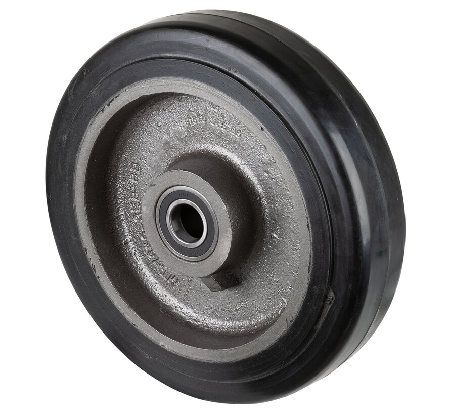 Rubber wiel