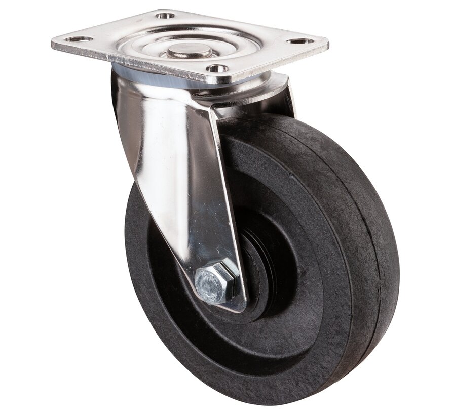 RVS transportwiel
