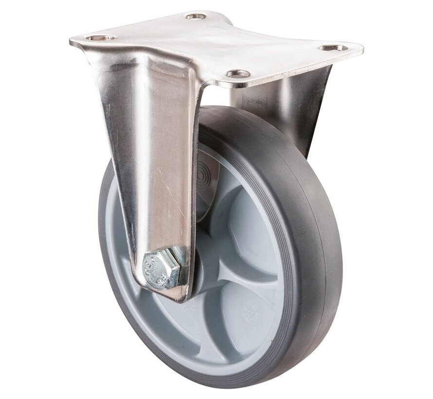 RVS transportwiel