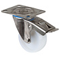 RVS transportwiel