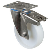 RVS transportwiel