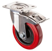 RVS transportwiel