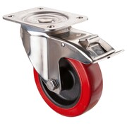 RVS transportwiel