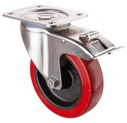 RVS transportwiel