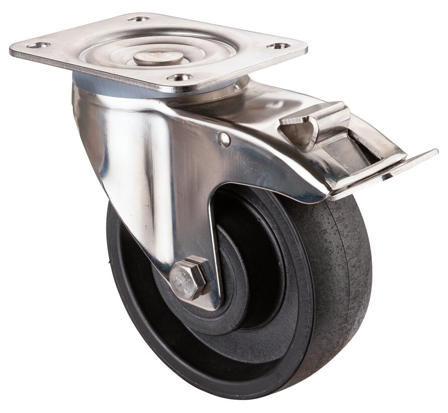 RVS transportwiel