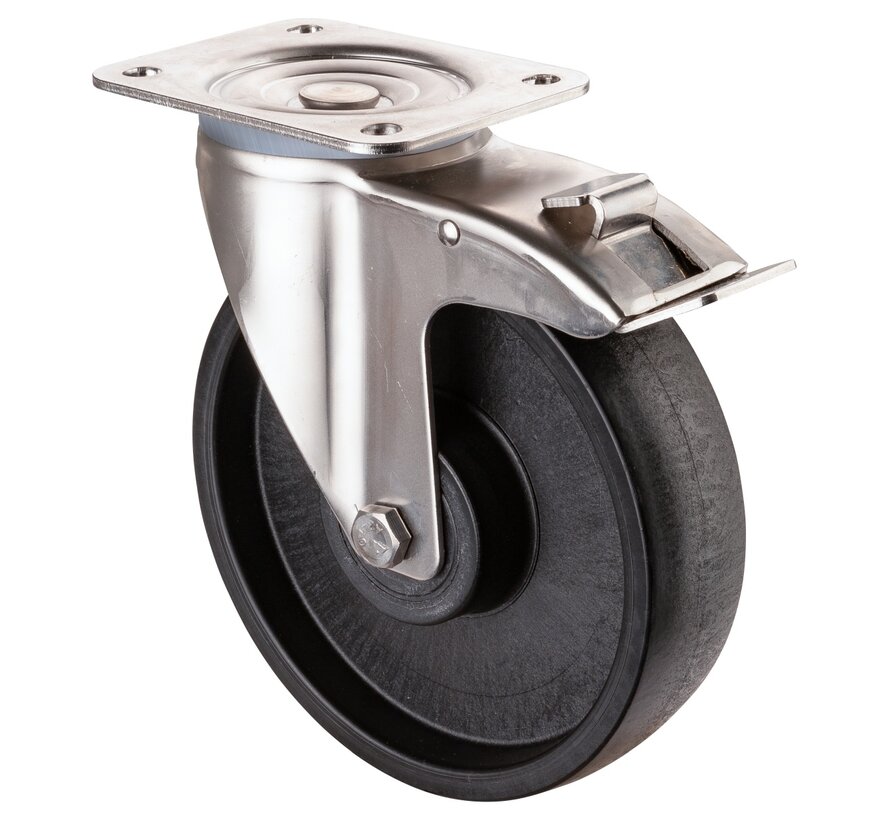 RVS transportwiel