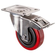 RVS transportwiel