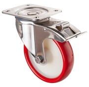 RVS transportwiel