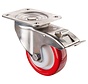 RVS transportwiel